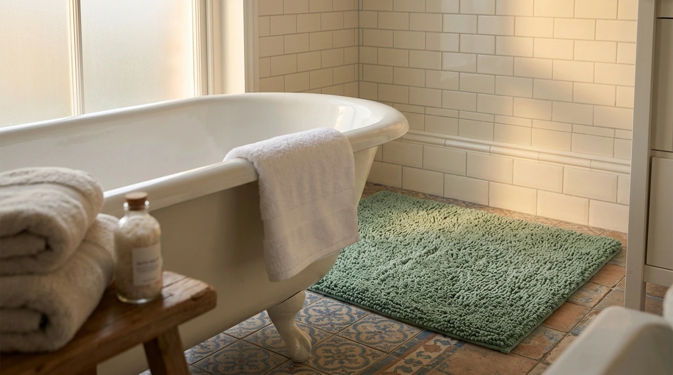 Softest, Most Absorbent Bath Mat: Microfiber Guide